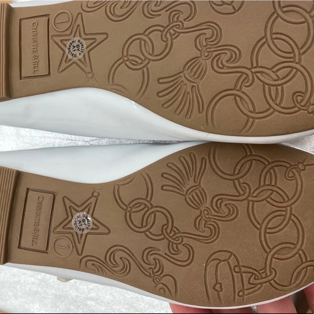 Little Girls Pageant Shoes white‎ Patent size 11